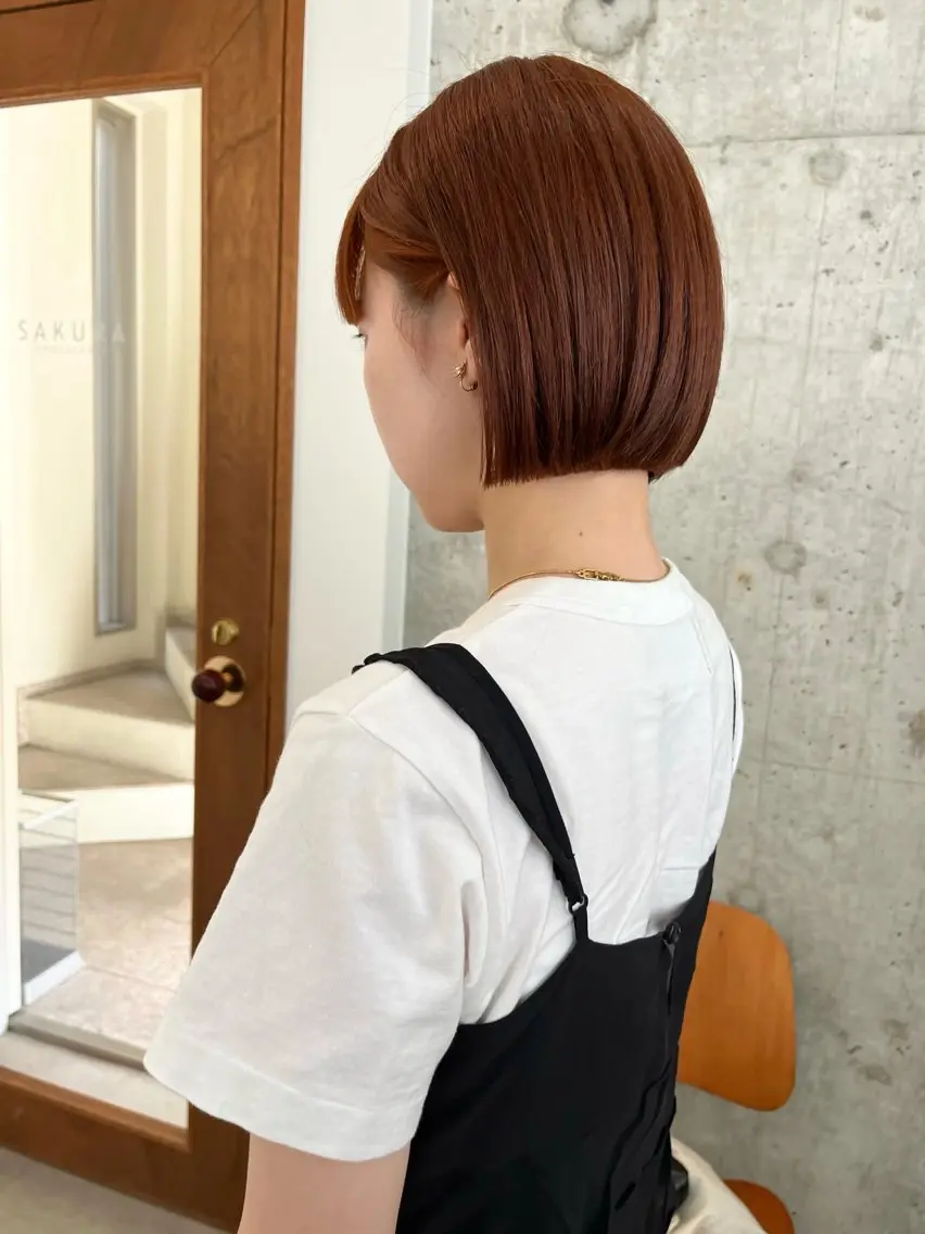 ショート カット 縮毛矯正 ボブ×縮毛矯正 ryotaのヘアスタイル
