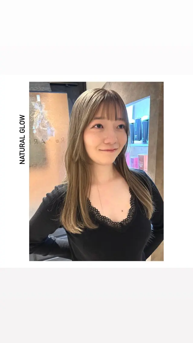 ミディアム カラー ベージュカラー 透明感カラー カット ヘアカラー トリートメント hiro【沿線で叶う 似合わせhair】のヘアスタイル