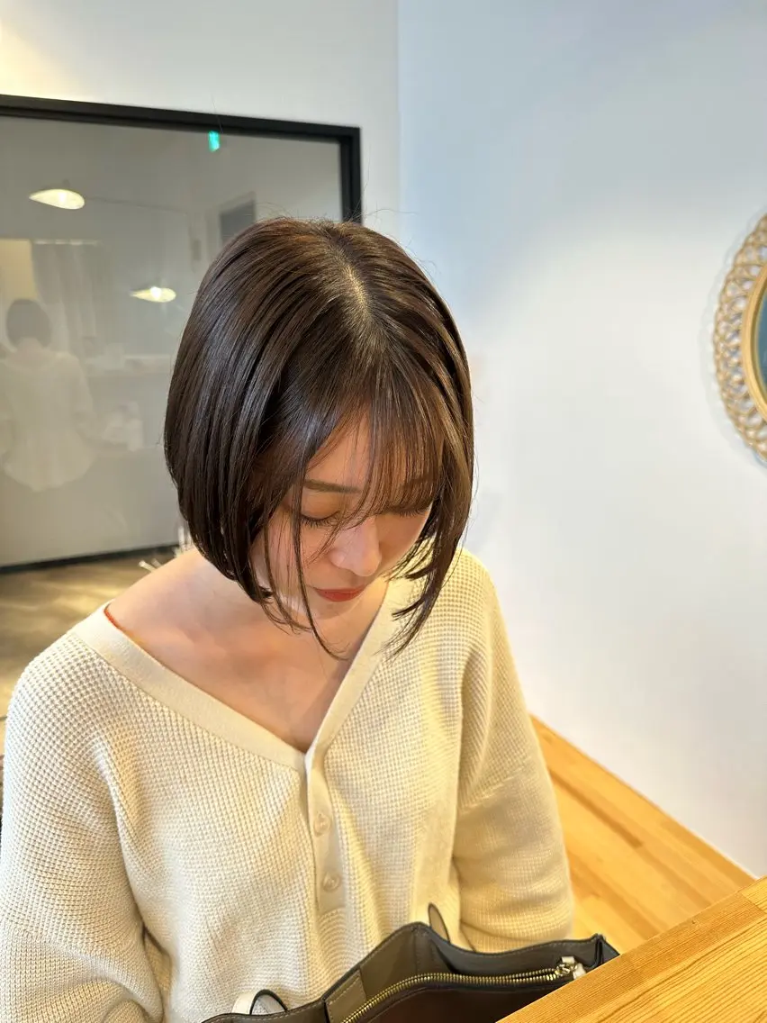 【髪の長さが鎖骨上の方】カラー+TOKIOトリートメントの写真
