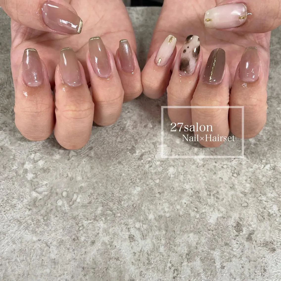 ネイル ニュアンスネイル 27salon yuinaのネイルデザイン