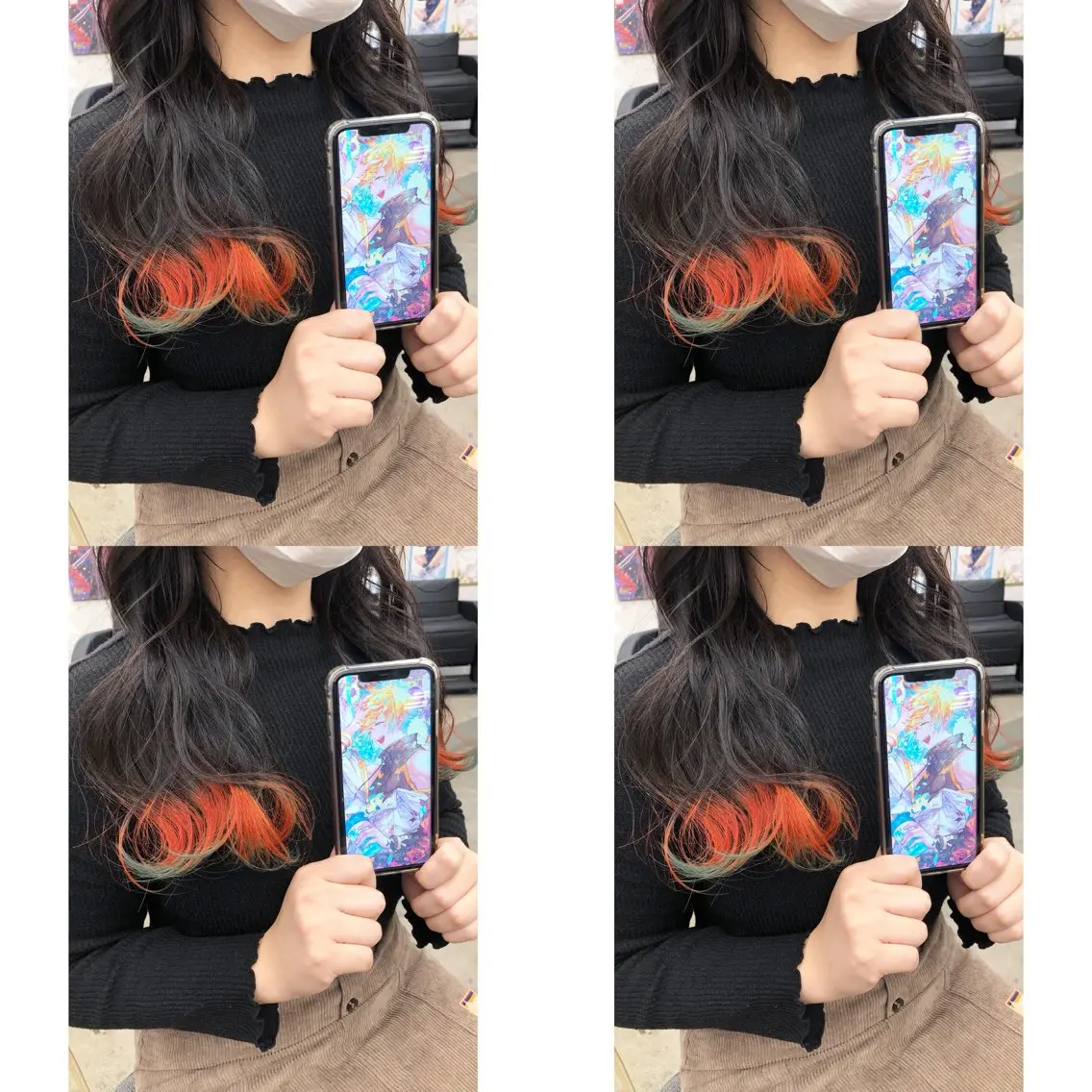 ロング カラー ヘアカラー 推しカラー✨ オタク美容師ユウカのヘアスタイル