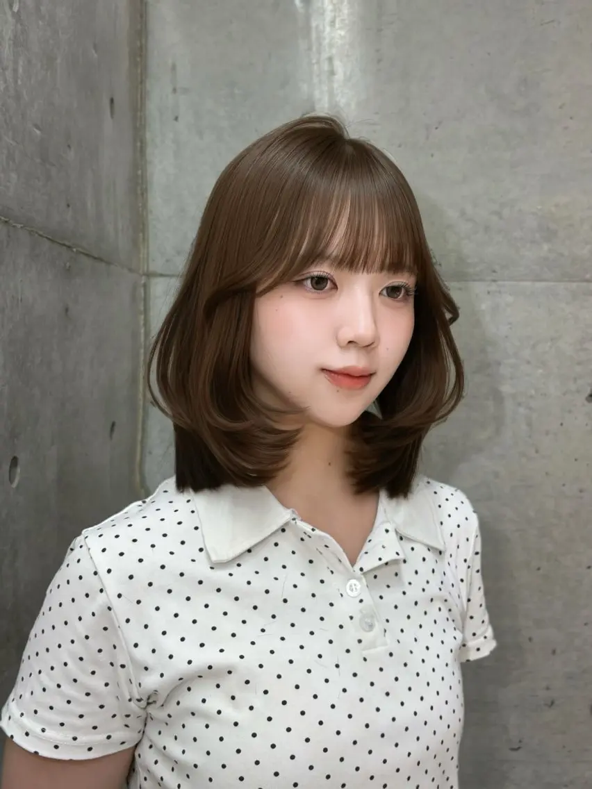 ミディアム ボブ レイヤーカット 長めボブ toco.⋆𝜗𝜚 / レイヤーボブ໒꒱のヘアスタイル