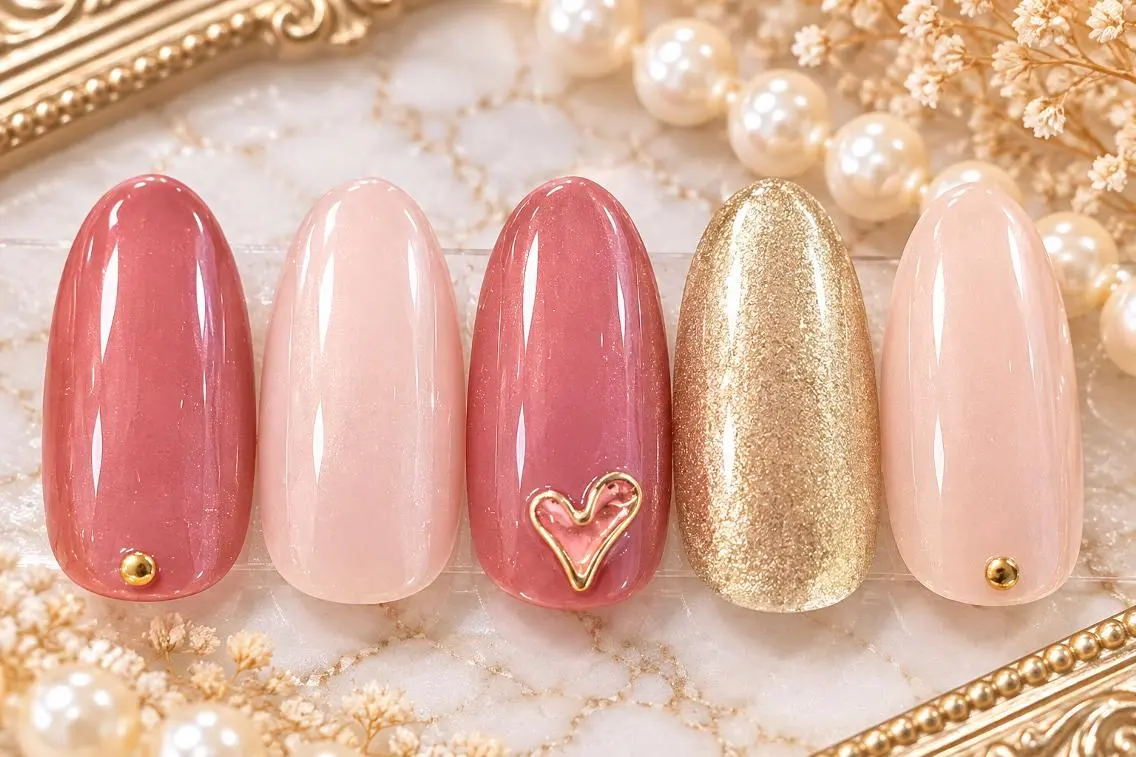 ネイル Sweet♡ Heart　葉月のネイルデザイン