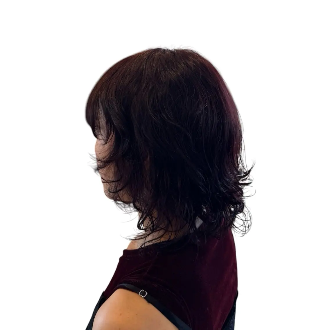 カラー レッドカラー ヘアカラー ヤマザキ ソラのヘアスタイル