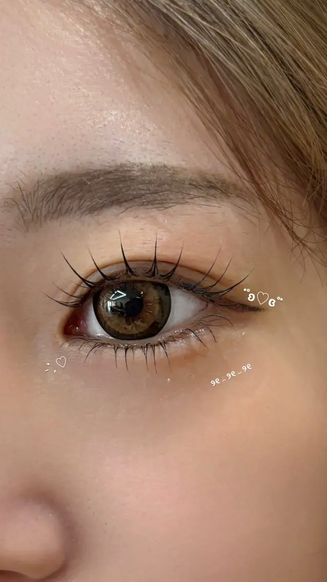 《韓国アイドル風♪》上下まつげパーマ🎀パッチリ束感仕上げの写真