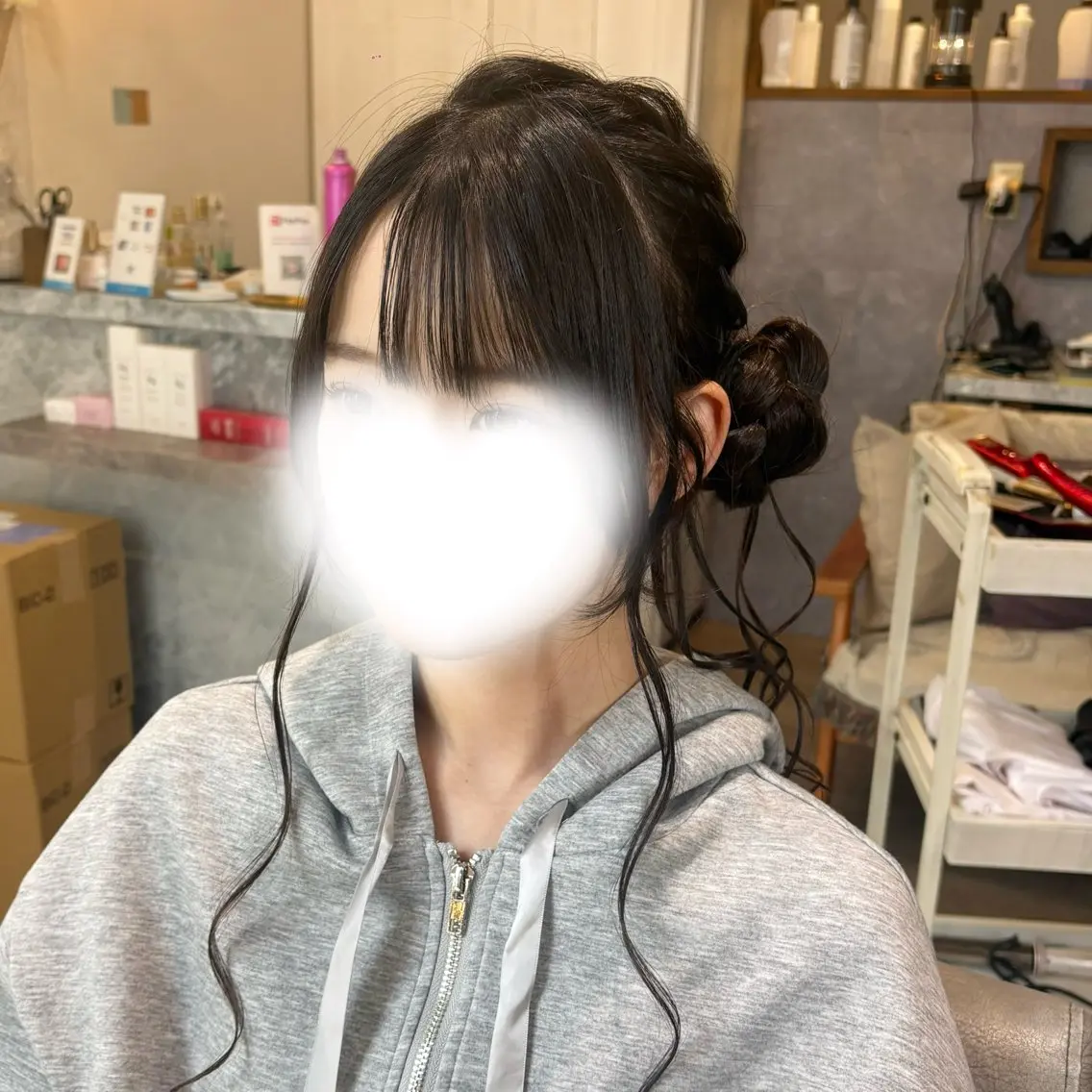 ロング ヘアアレンジ 浴衣 ヘアセット ゆ ののヘアスタイル