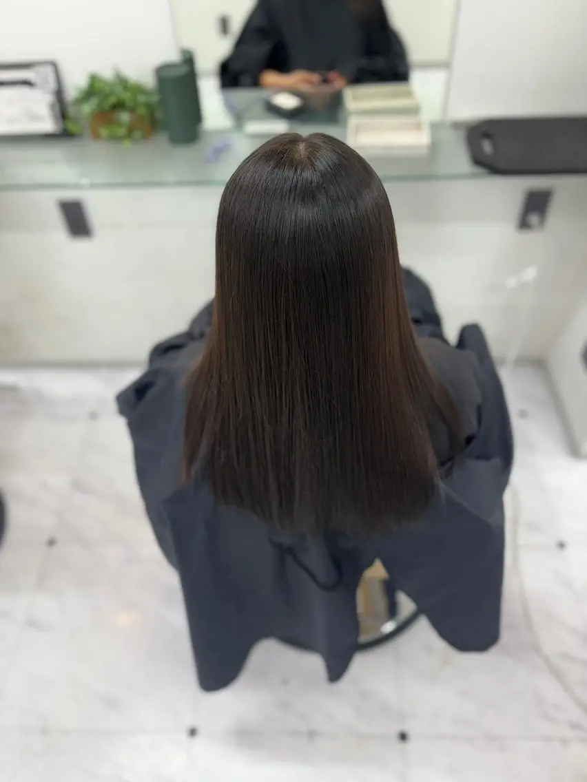ロング 縮毛矯正 立川/ゆう 縮毛矯正のヘアスタイル
