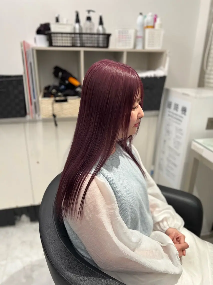 カラー カット ヘアカラー トリートメント ブリーチなし透明感 💗RYOTAのヘアスタイル