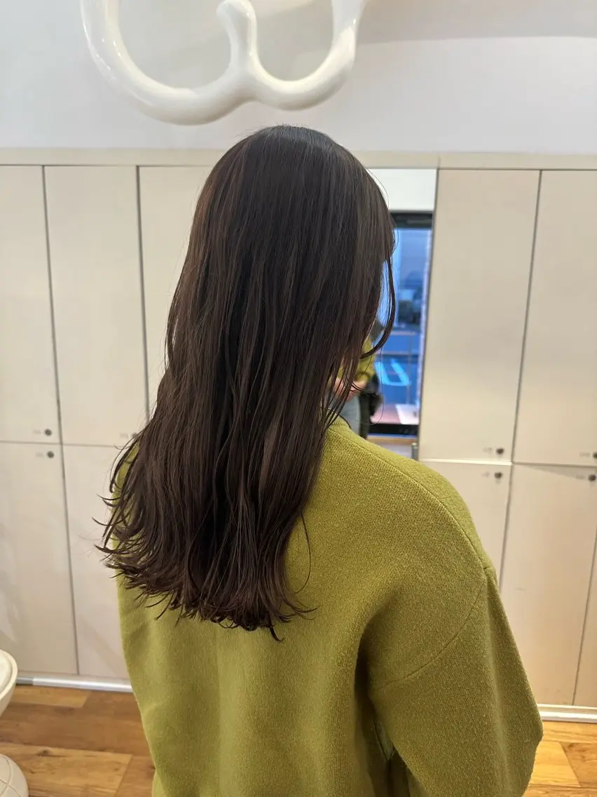 ロング カラー ブラウンカラー ナチュラルブラウン カット ヘアカラー メンズ特化/ 安藤太一のヘアスタイル