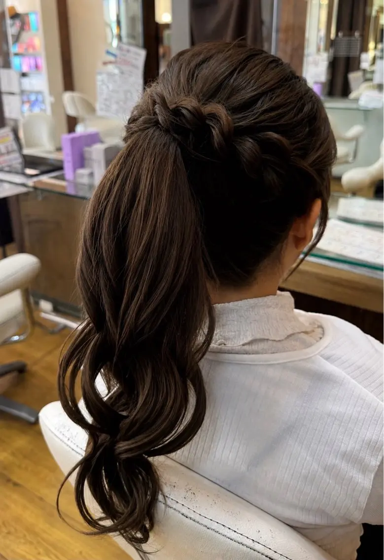 ロング ヘアアレンジ ヘアセット justhair RAPPORのヘアスタイル