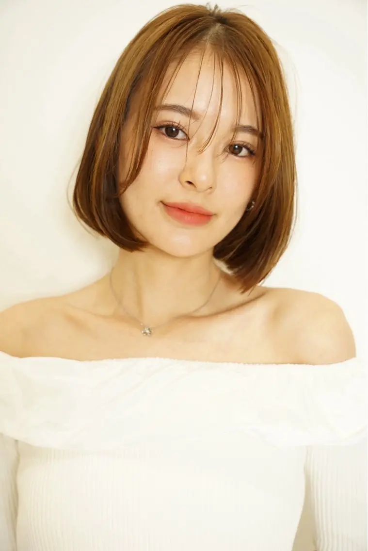 ミディアム 河野 心優のヘアスタイル