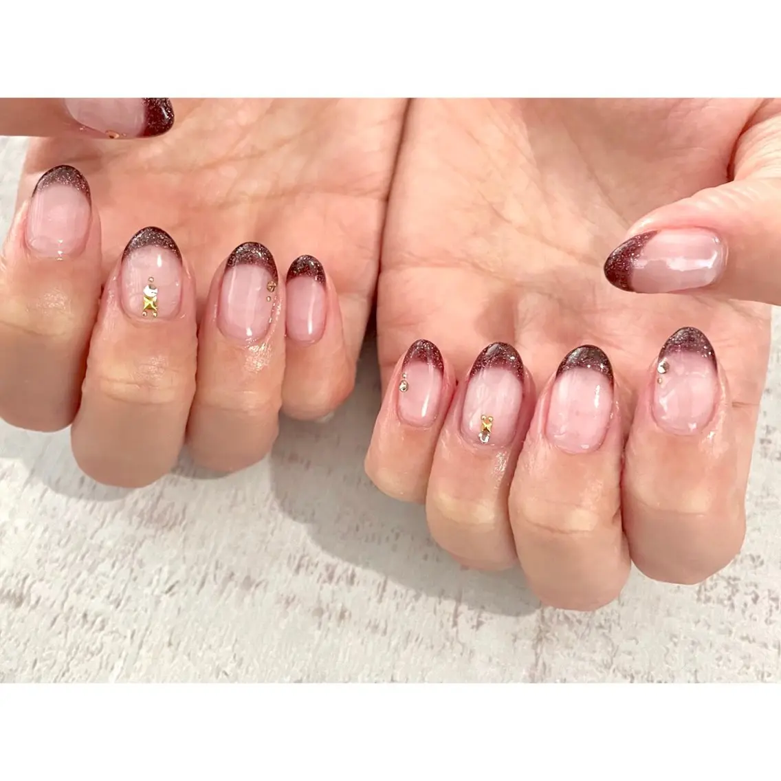 ネイル アートネイル 𖡼 yumenoのネイルデザイン