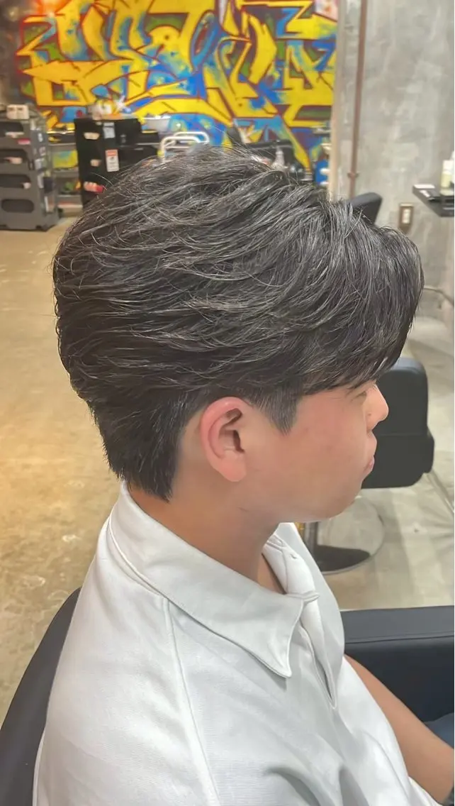 パーマ メンズ カット パーマ keany錦糸町 ハセベユウのヘアスタイル