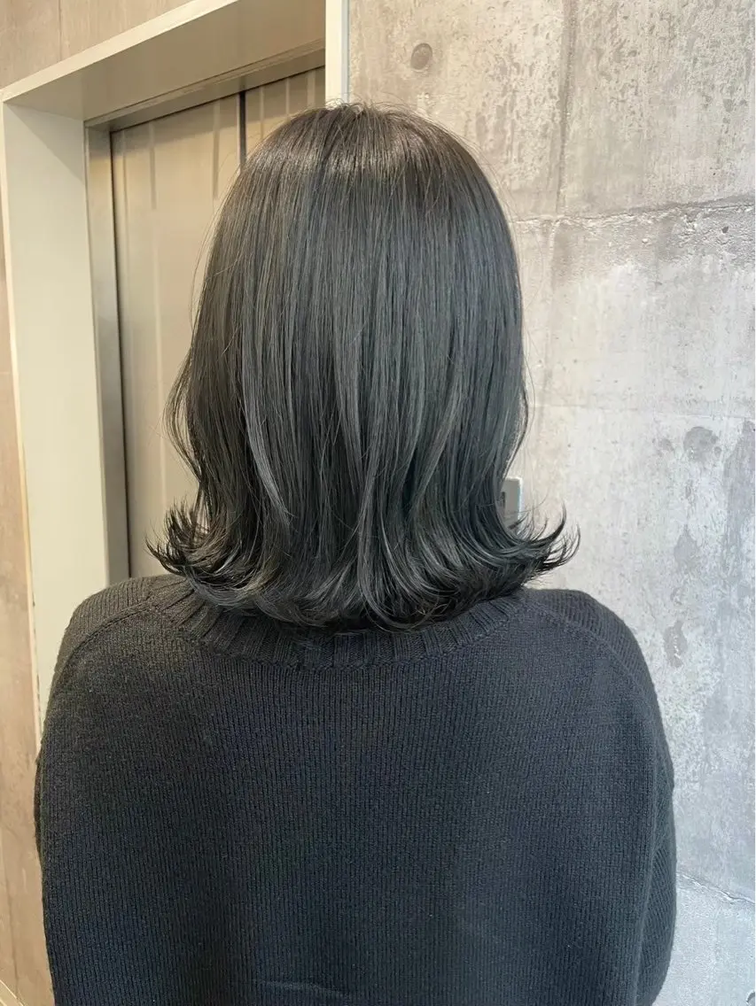 ミディアム カット 縮毛矯正 BUCKS【天王寺】 バックス【駅30秒】のヘアスタイル