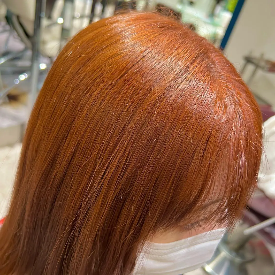 カラー オレンジ ヘアカラー トリートメント stylist 🐶内藤 成香のヘアスタイル