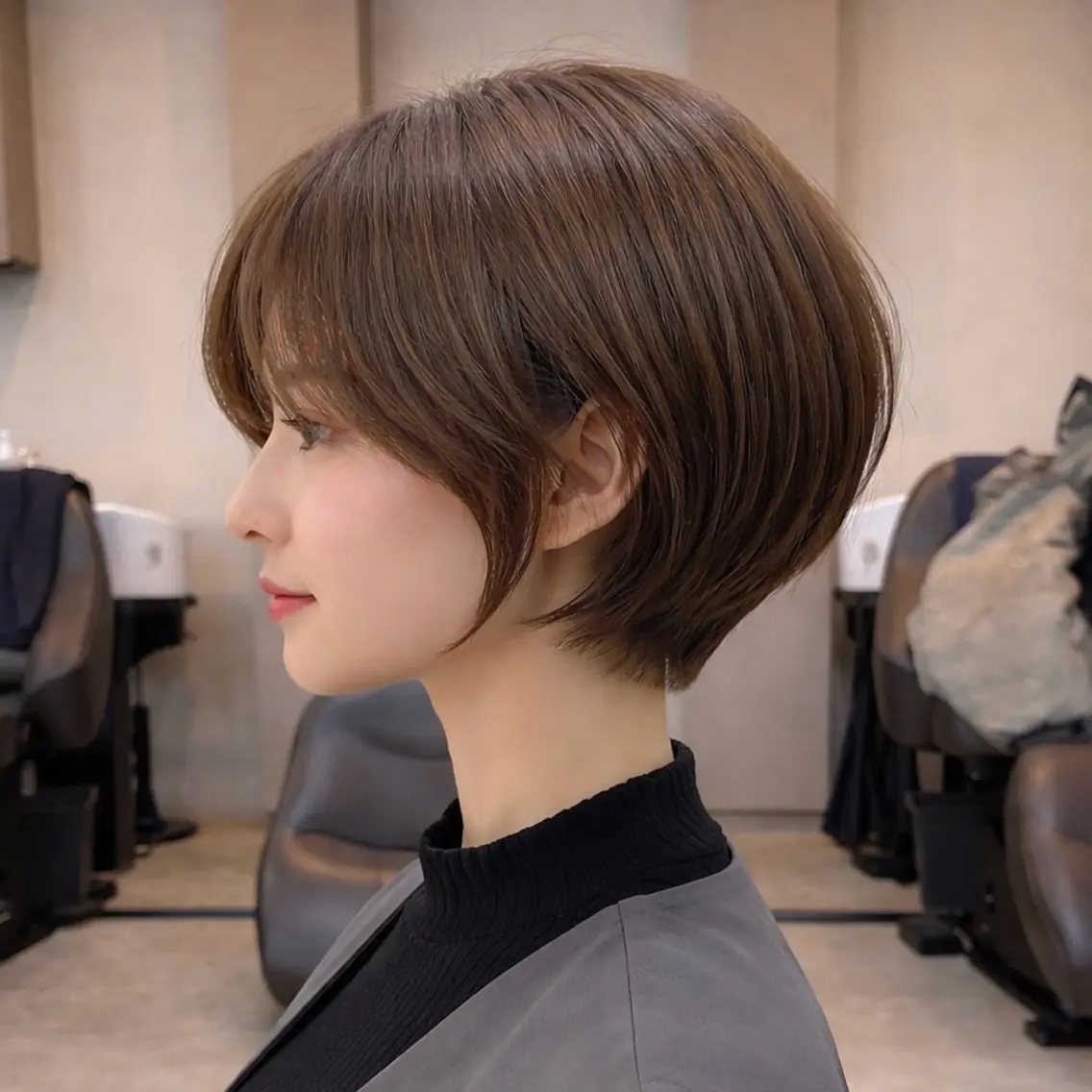 ショート 似合わせカット ショートヘア トリートメント manami/ ハッシュレイヤーのヘアスタイル