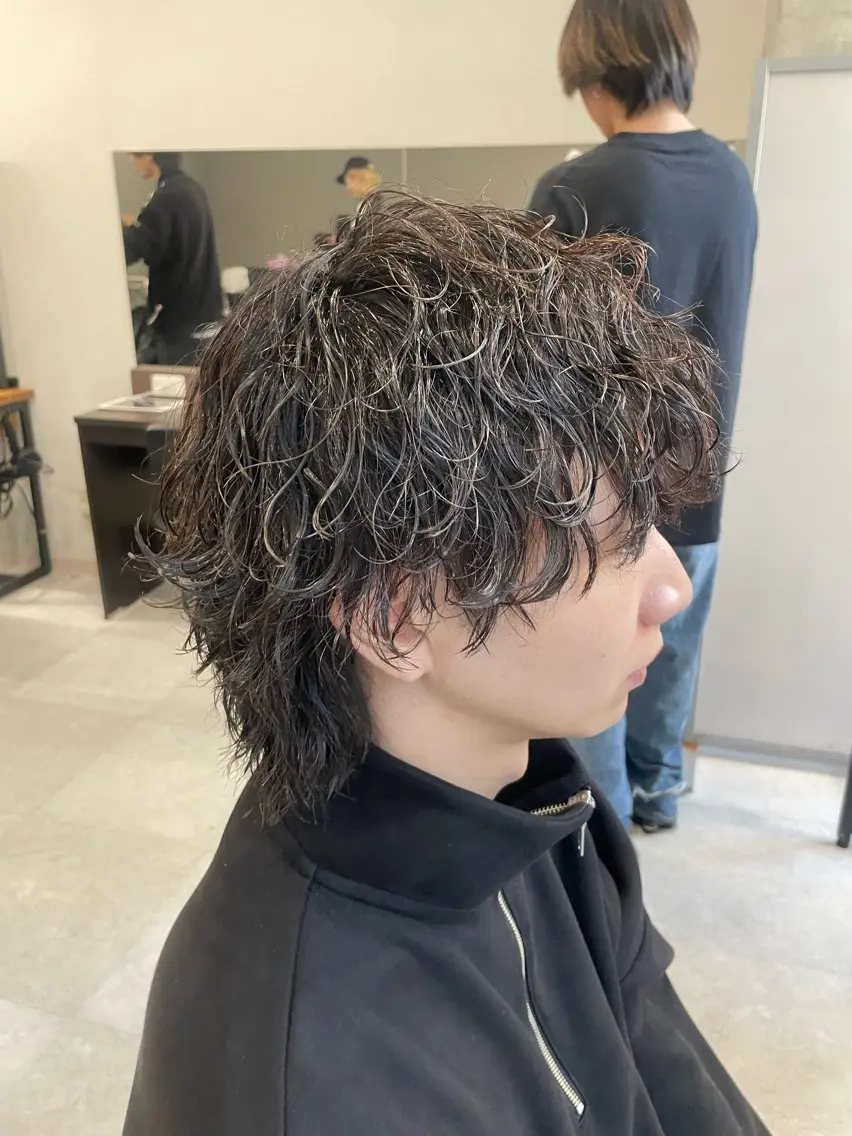 パーマ メンズ カット パーマ トリートメント ヘアセット メンズモテパーマ💙 fuwaのヘアスタイル