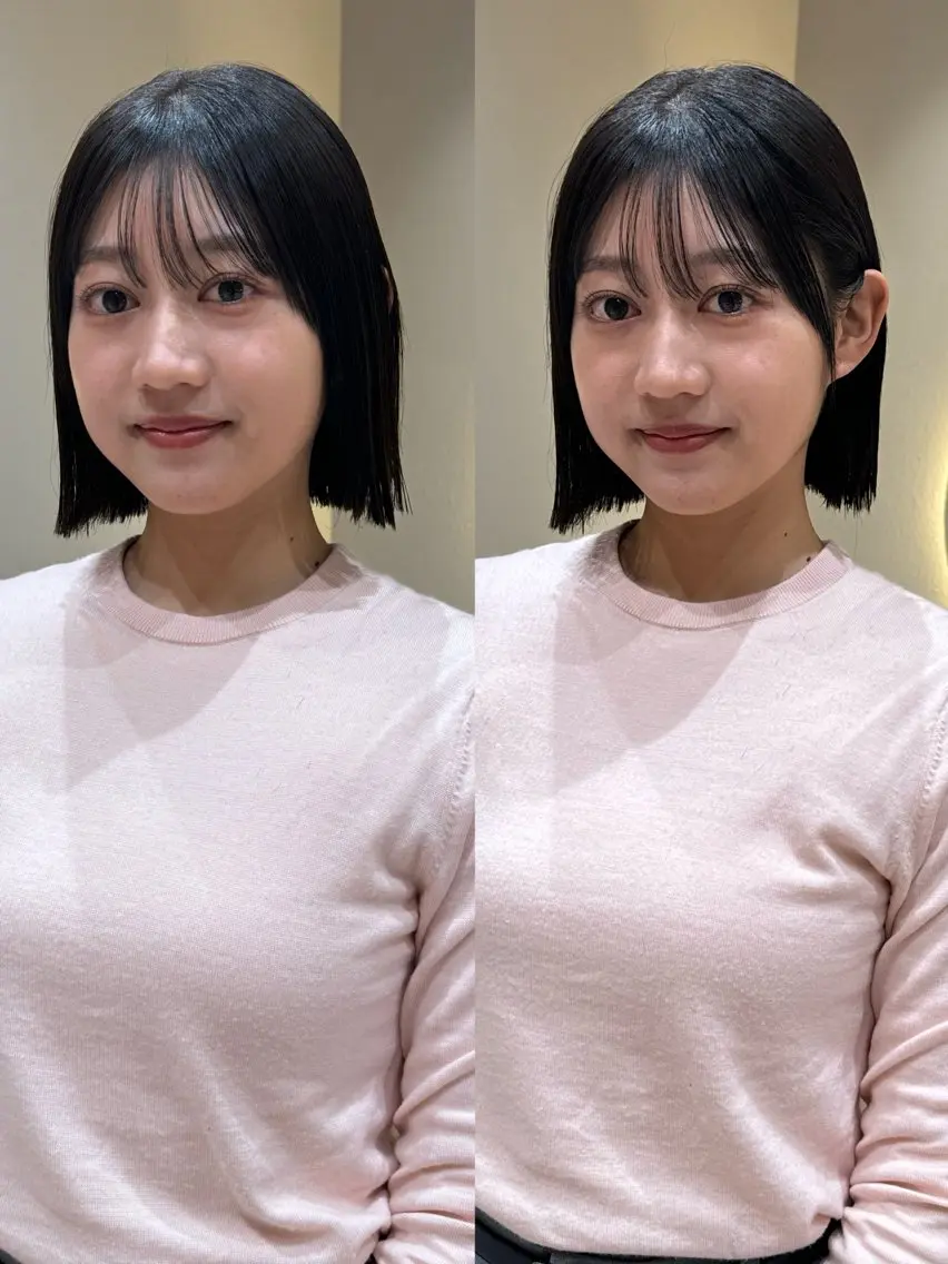 ショート カット 縮毛矯正 🩵縮毛矯正・ボブ 岩原朋也🩵のヘアスタイル