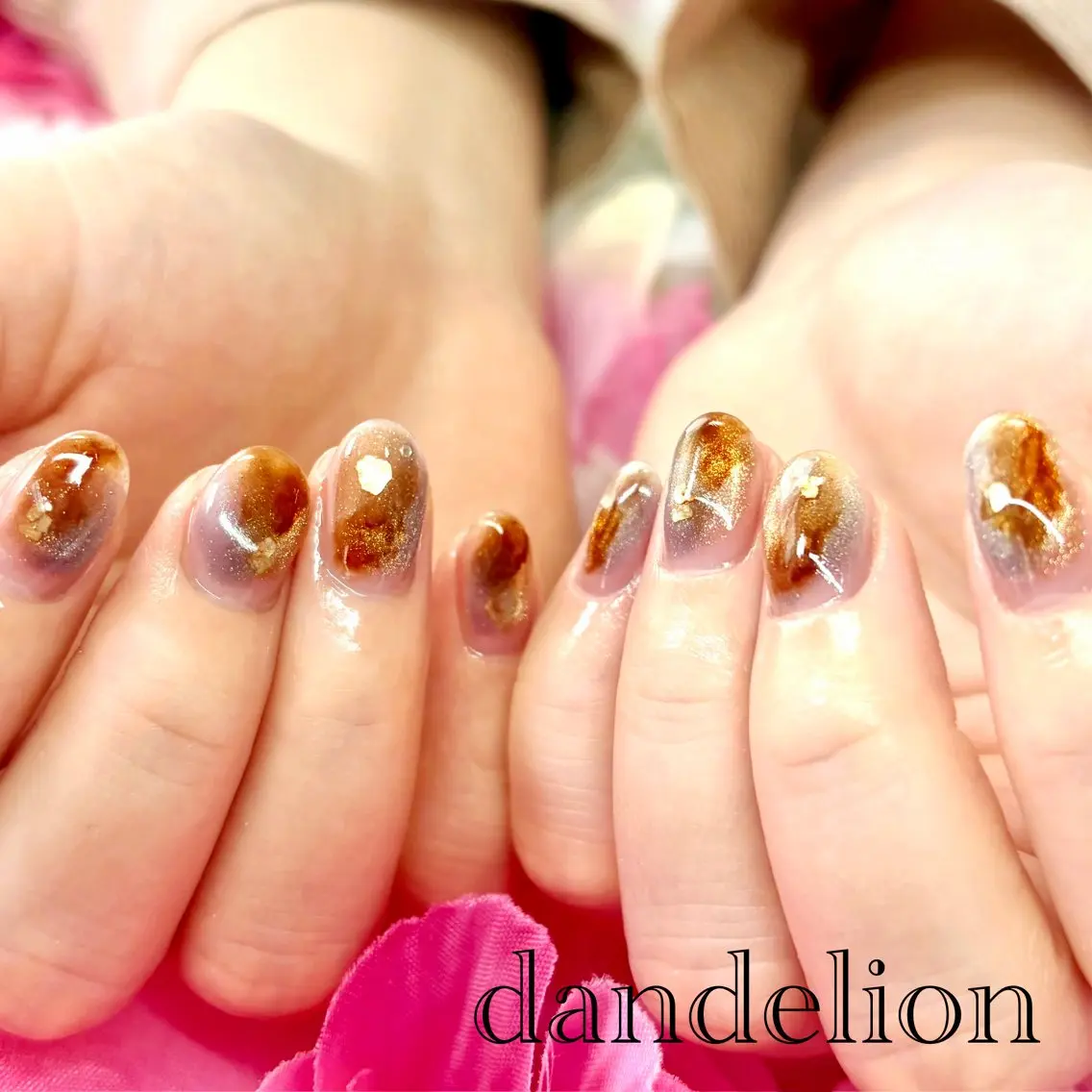 ネイル ハンドネイル ハンドケア dandelion ダンデライオンのネイルデザイン