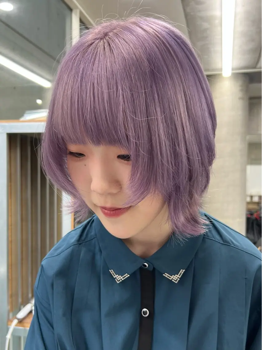 ショート ヘアカラー トリートメント azusa/心斎橋/ ハイトーンカラーのヘアスタイル
