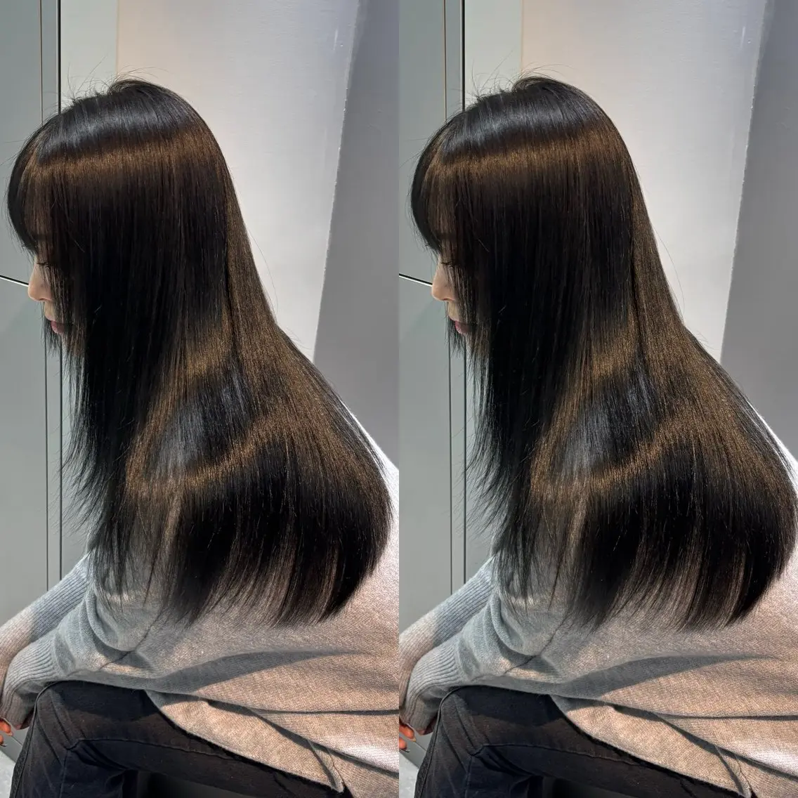 ロング カット ヘアカラー トリートメント 今話題の艶髪矯正 美艶カラー/FUKAのヘアスタイル