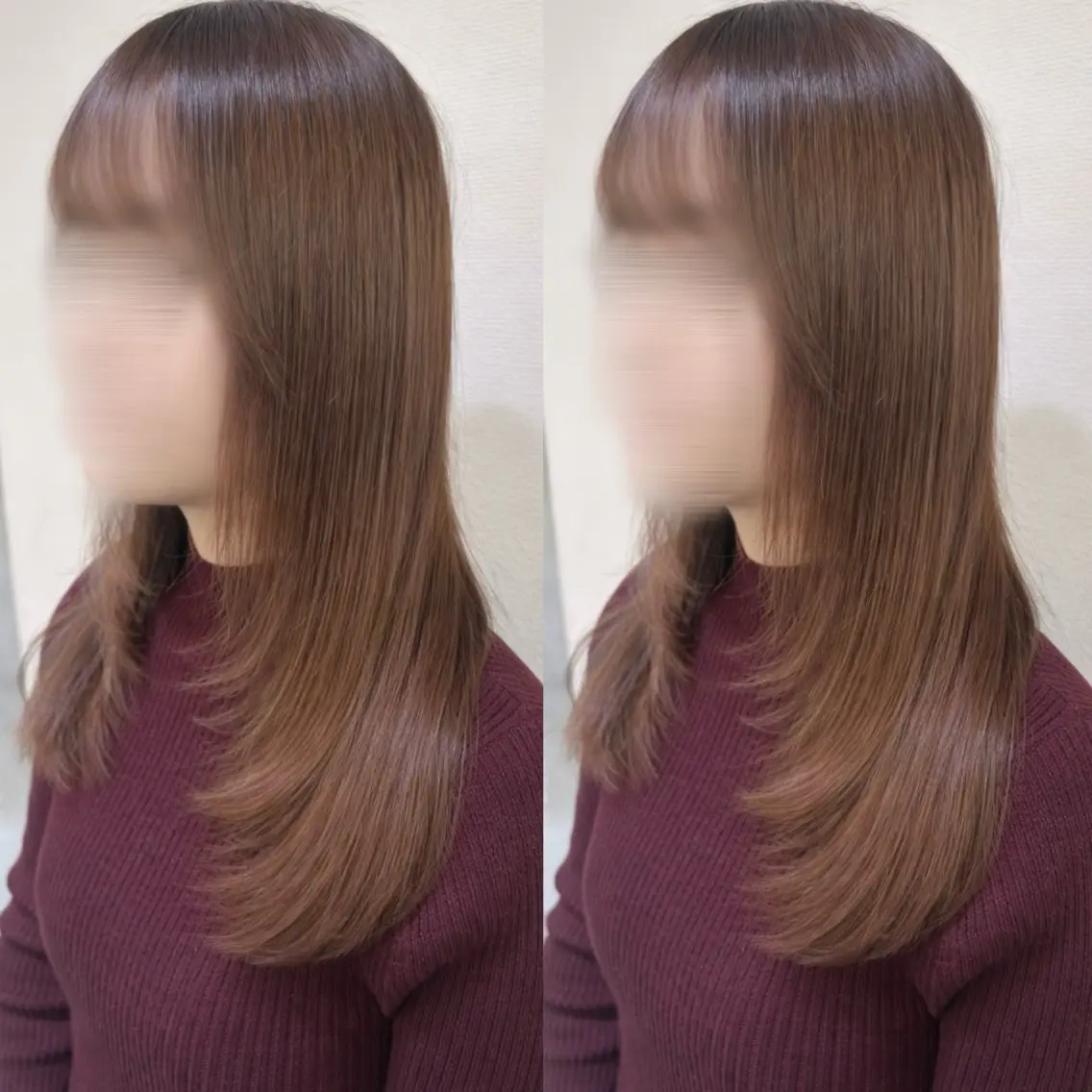 ロング カラー カット ヘアカラー ハイトーン🎀 暖色系カラー🎀愛美のヘアスタイル