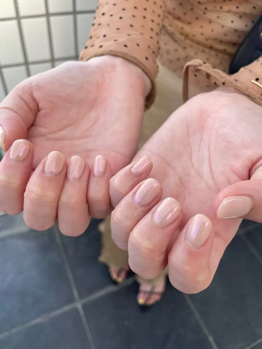 ネイル オーロラネイル ハンドネイル Nail ヌシん家 AKANEのネイルデザイン