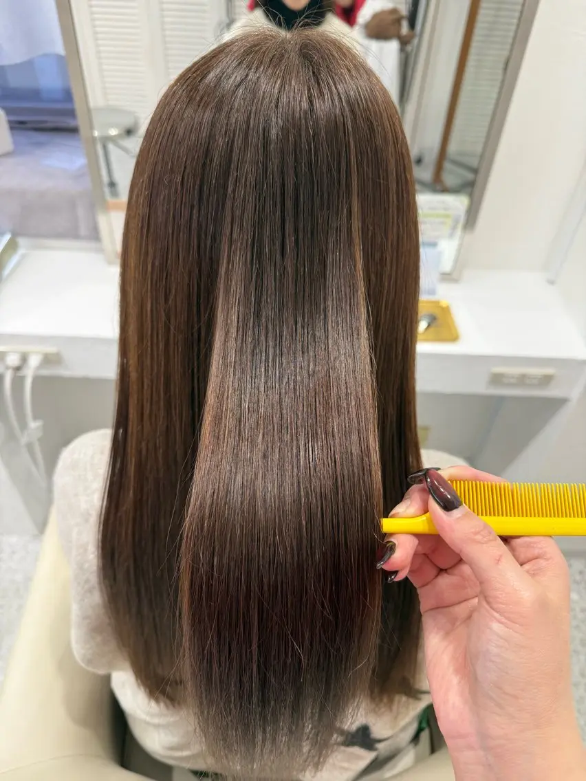 ロング カット 縮毛矯正 LOMARLIE/ NATUMIのヘアスタイル