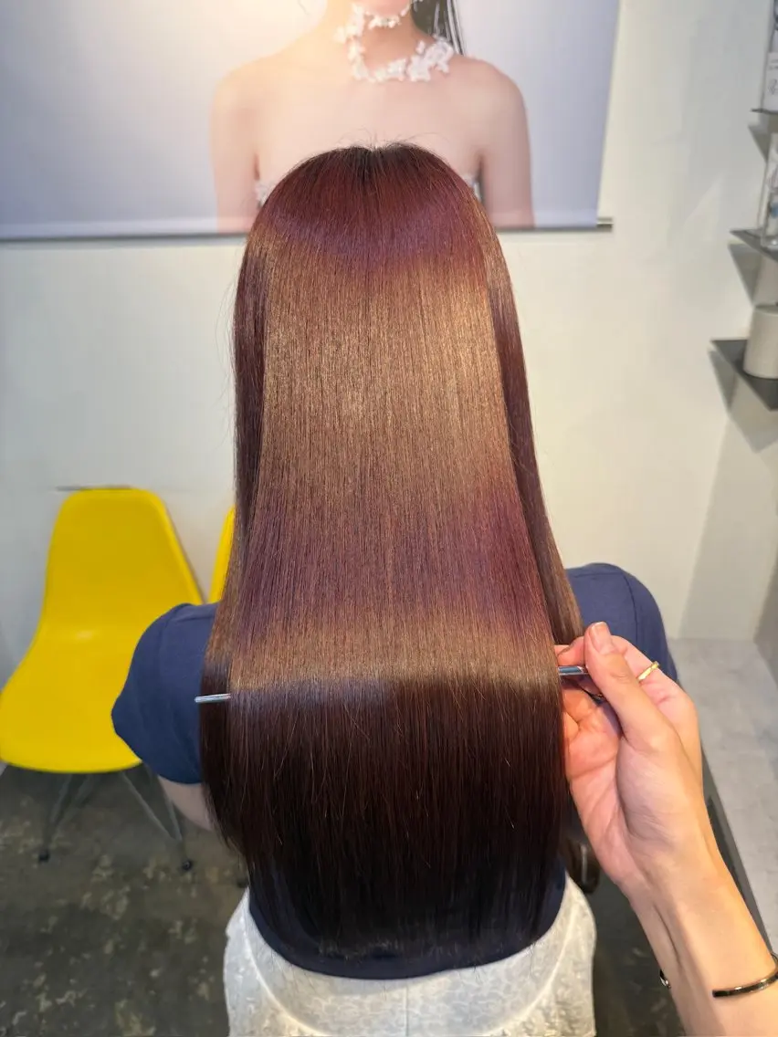 ロング カット ヘアカラー トリートメント 縮毛矯正/レイヤー カット⭐️SHOTAのヘアスタイル