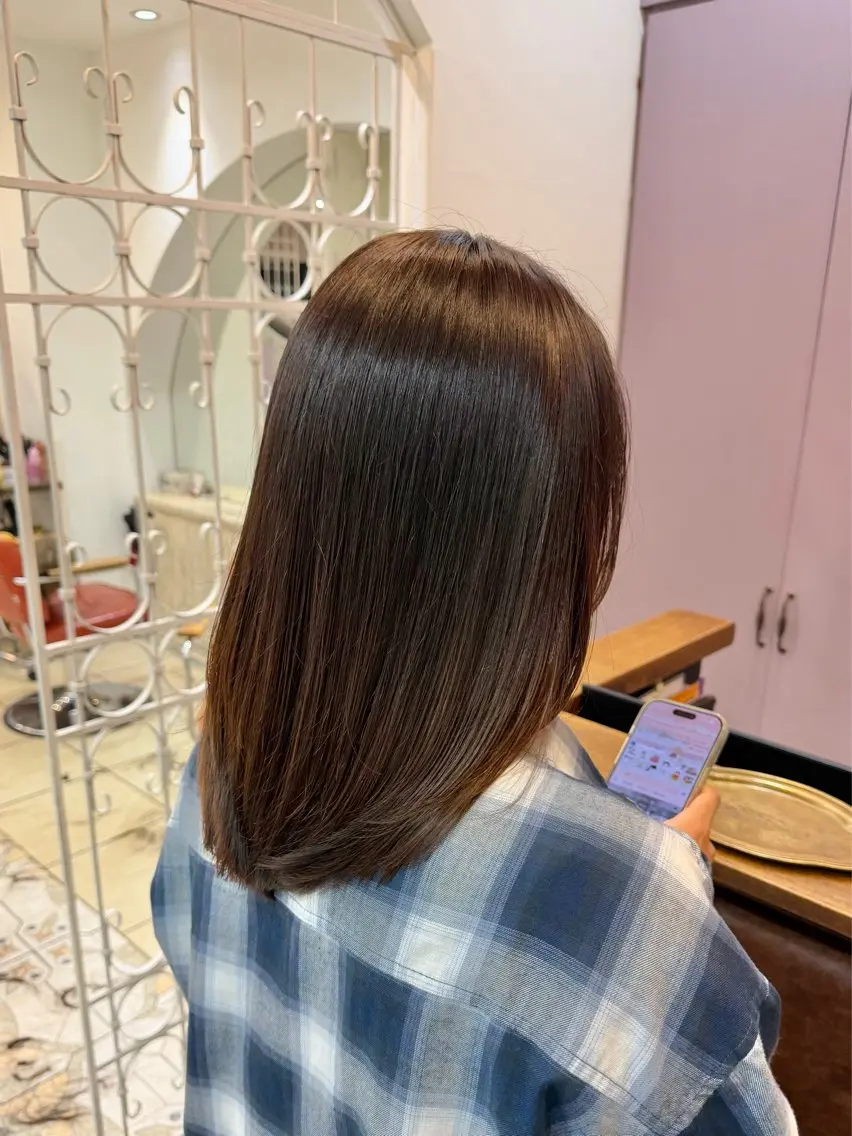 ミディアム 艶髪✨地毛風 カラー/渋谷💐梓真のヘアスタイル