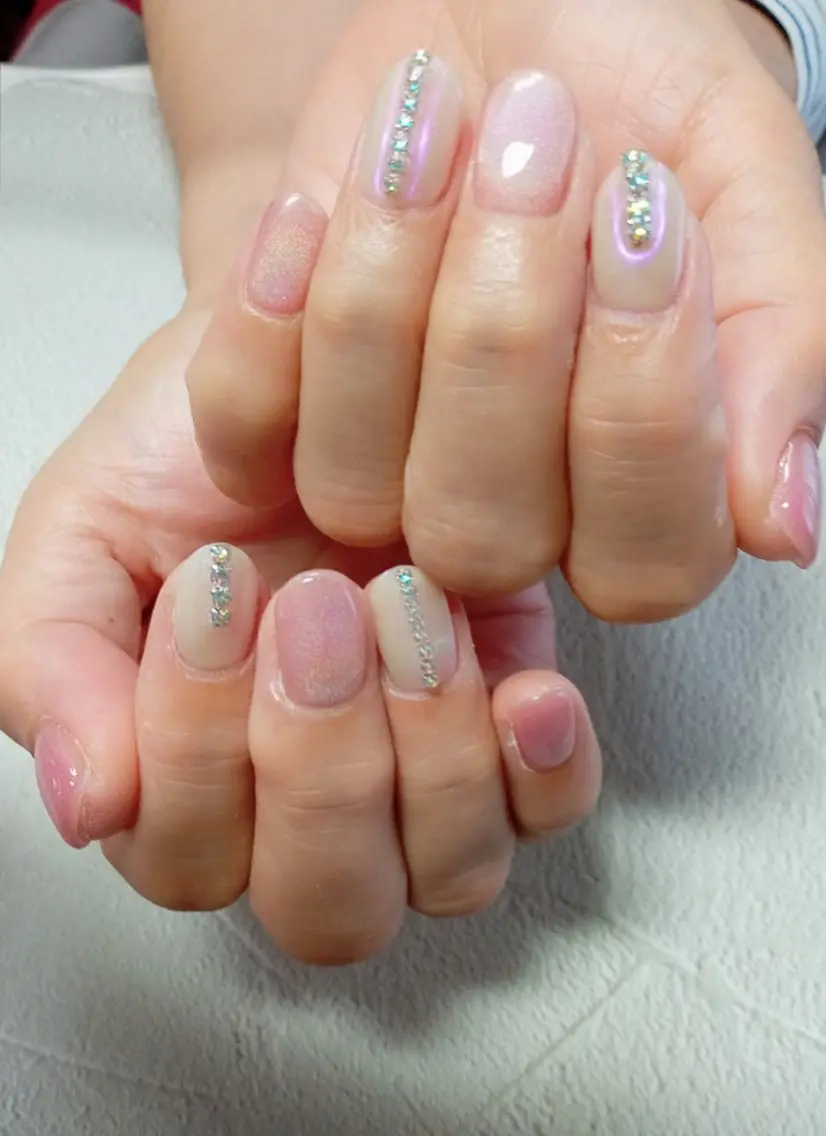 ネイル 氷ネイル・うるうるネイル キラキラネイル マグネットネイル ミラーネイル オフィスネイル ハンドネイル flure de neige yukiのネイルデザイン