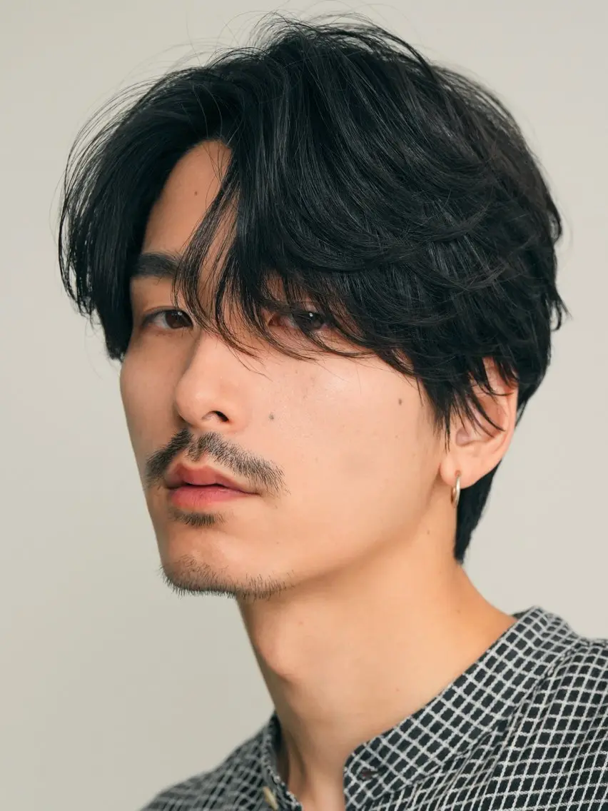 ショート パーマ メンズ メンズパーマ ニュアンスパーマ カット パーマ 江藤 竜広のヘアスタイル