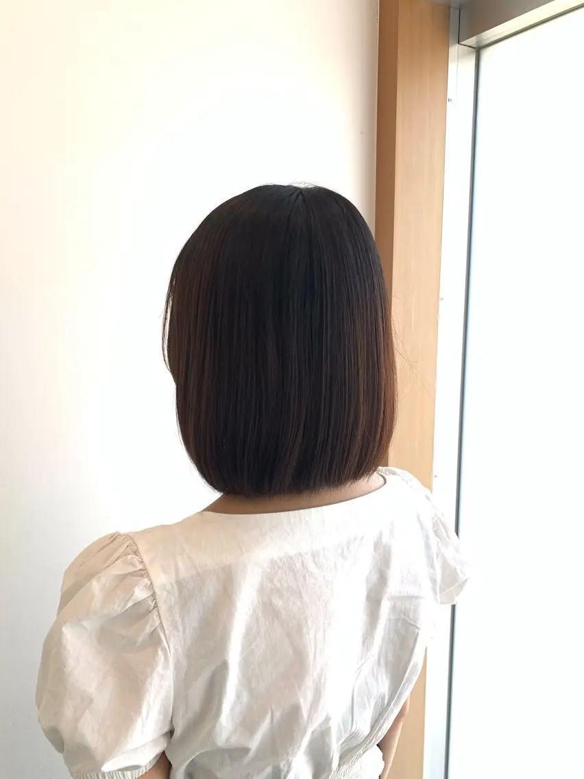 ショート ボブ 名竹聖治/透明感 カラー/縮毛矯正のヘアスタイル