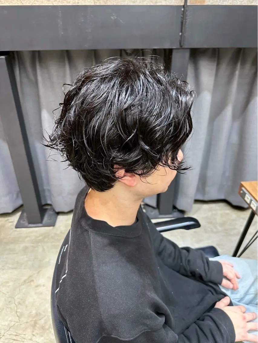 ‼️メンズショートパーマモデル募集‼️綾野剛風パーマ+うる艶トリートメント(⚠️カット要相談))の写真