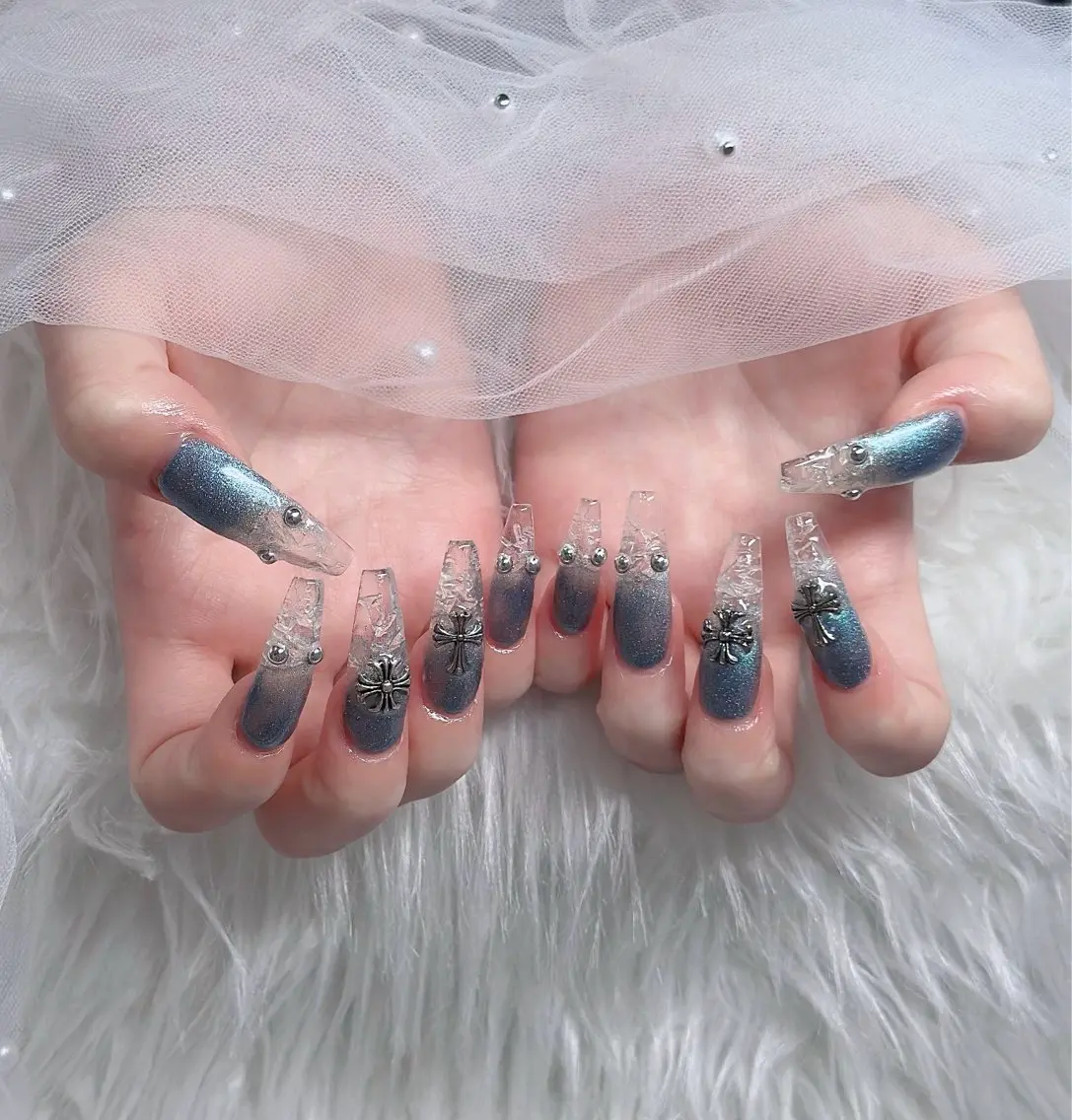 ネイル ハート キラキラネイル リボン ハンドネイル キノコ H.babynailのネイルデザイン