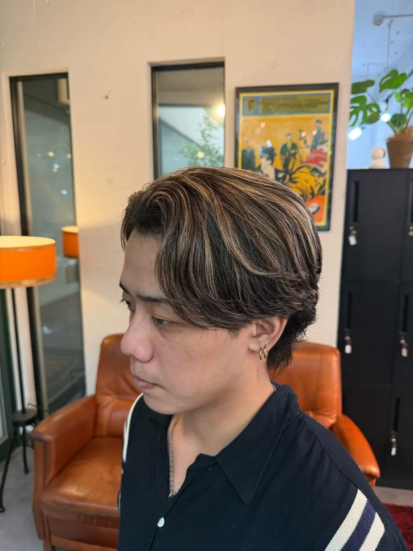 ショート カラー メンズ カット ヘアカラー HARBOR ゆづきのヘアスタイル