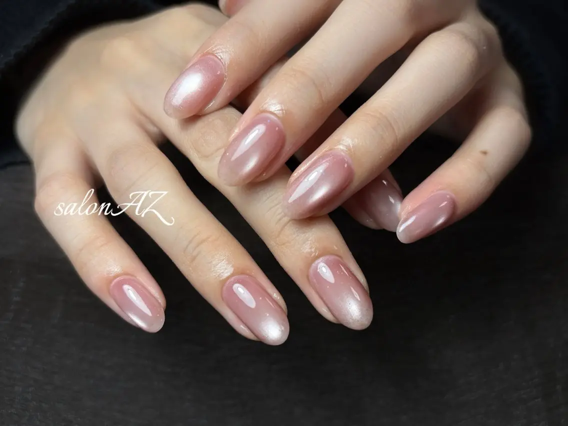 ネイル アートネイル 長さ出し フットネイル フレンチネイル ジェルネイル ハンドネイル salon AZのネイルデザイン