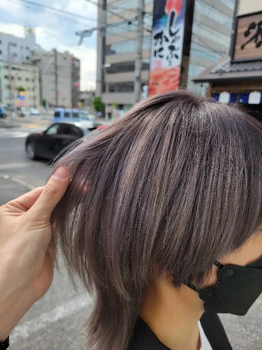 カラー ショート グレージュ ラベンダーカラー ラベンダーグレージュ ラベンダーグレー カット ヘアカラー トリートメント メンズ/ショート /山田譲治✂️のヘアスタイル