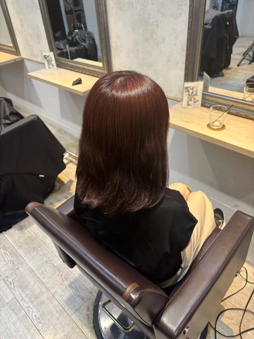 ミディアム カラー 💚Lutia新宿 Nao💚のヘアスタイル