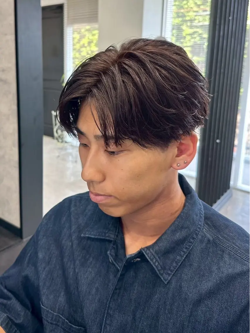 メンズ センターパート 金子 遥人のヘアスタイル