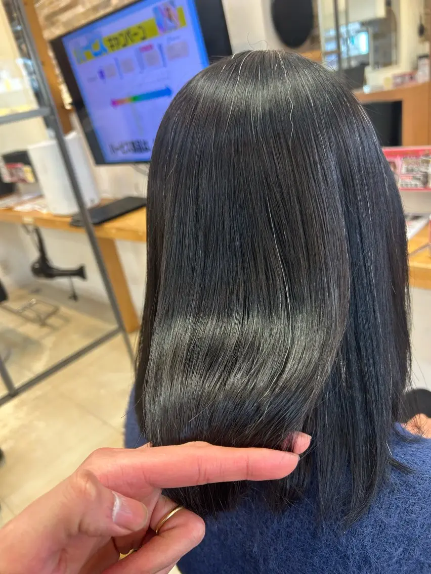 ミディアム 矢口 直樹のヘアスタイル