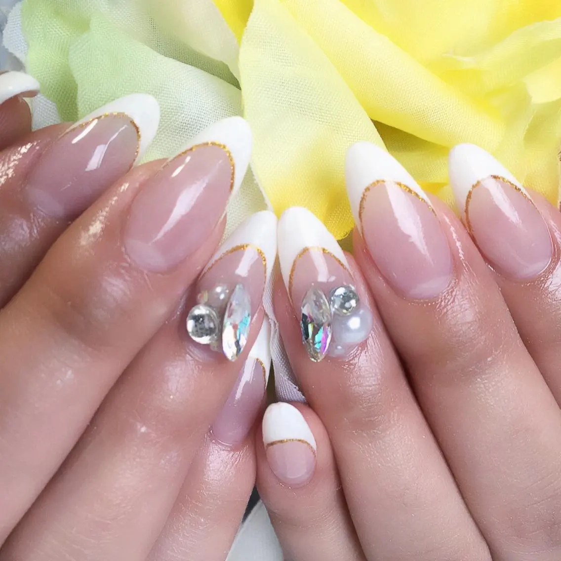ネイル クリアネイル スカルプネイル EMU NAILのネイルデザイン