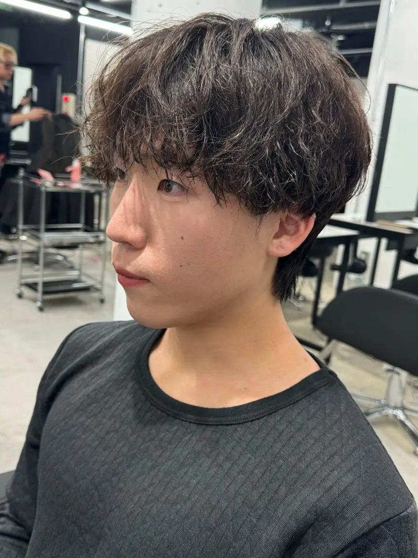 メンズ カット パーマ トリートメント ヘアセット Pia/KIRIA /福岡美容室のヘアスタイル