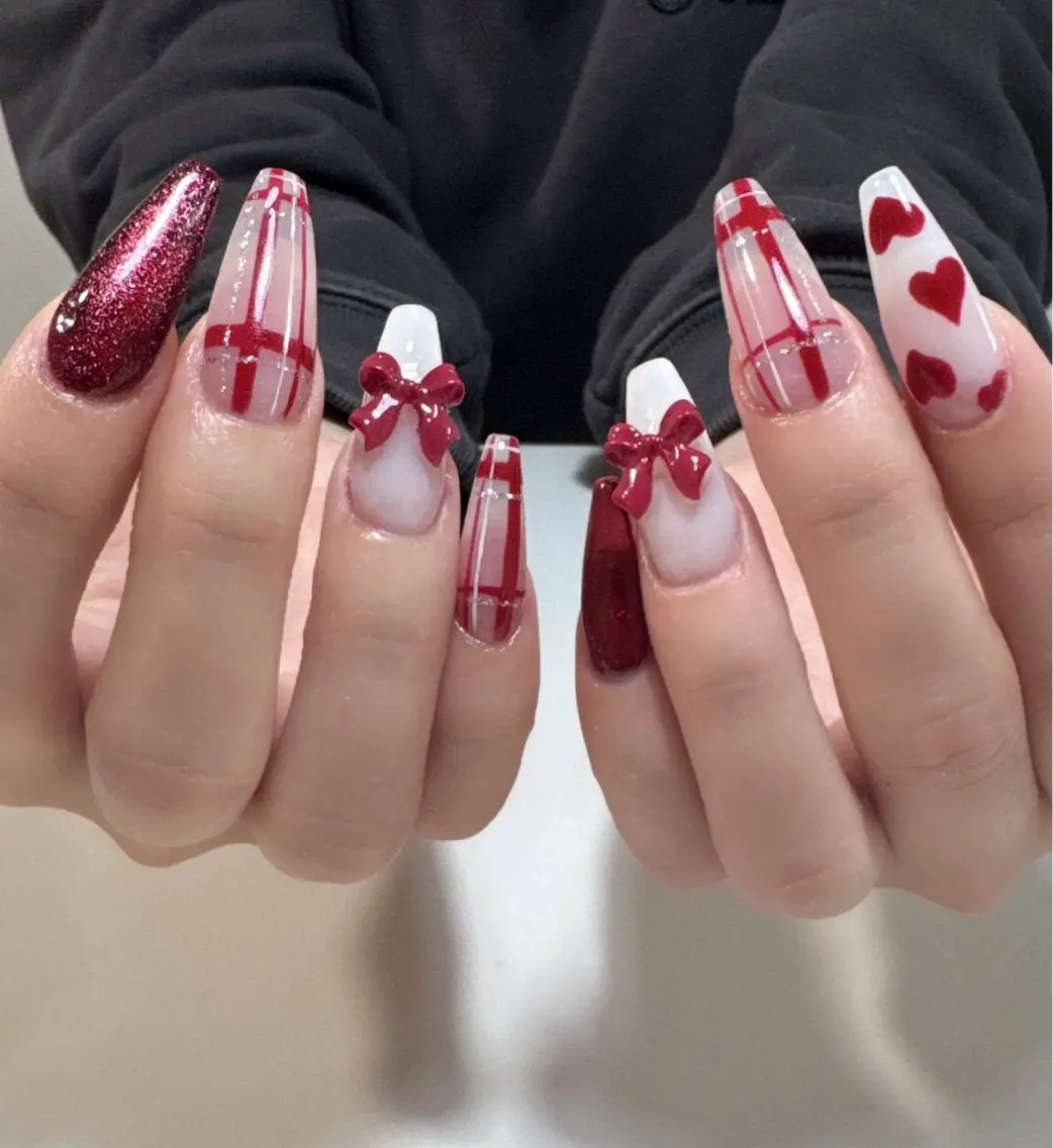 ネイル 冬ネイル クリスマス ハンドネイル Anju Nailのネイルデザイン