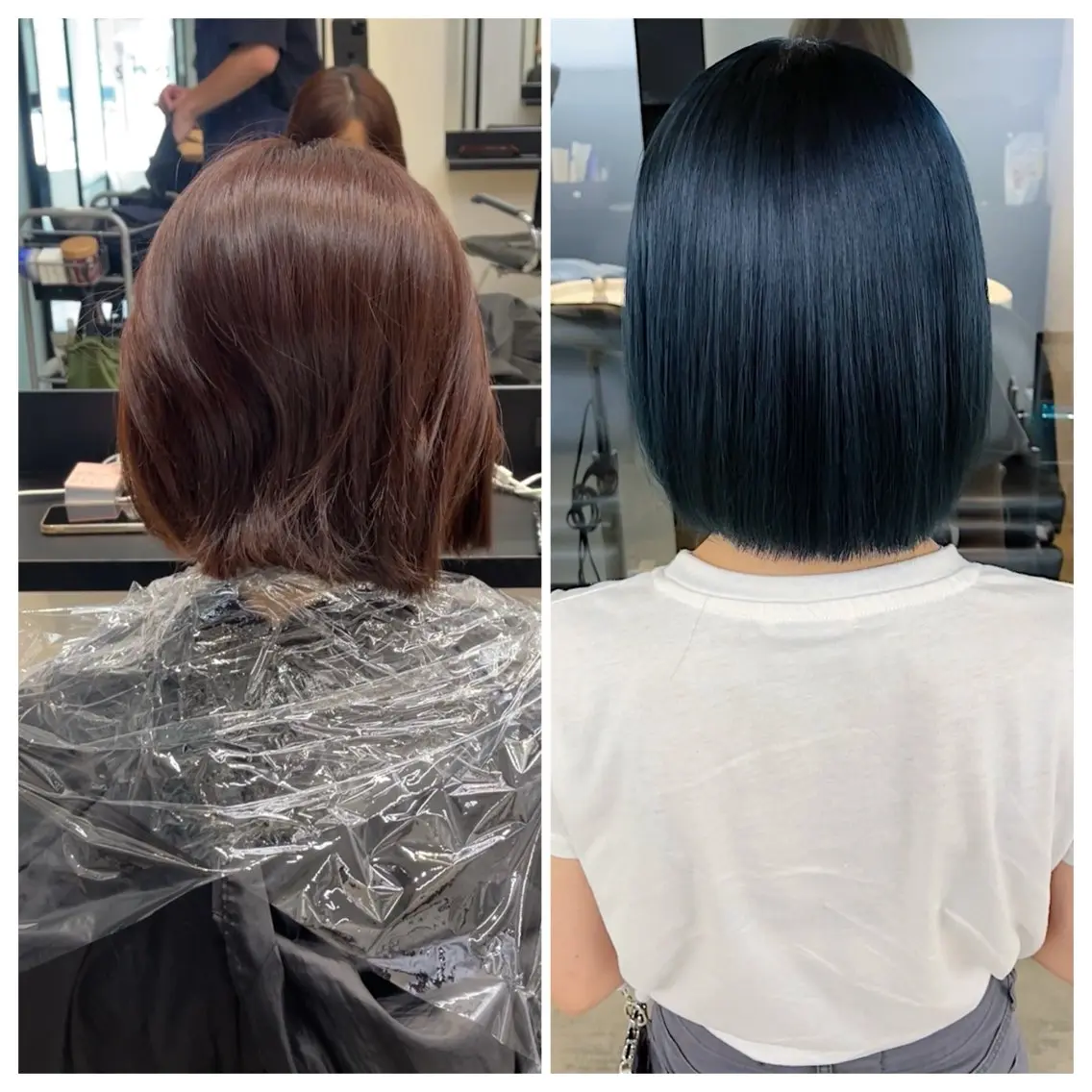ショート 縮毛矯正 ヘアカラー 縮毛矯正 トリートメント け んブリーチ縮毛矯正のヘアスタイル
