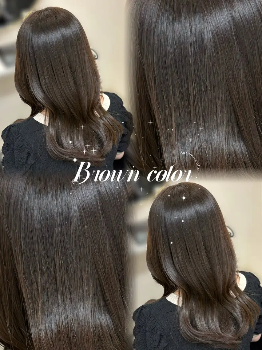 ミディアム カット ヘアカラー トリートメント 𝜗𝜚cocoro 韓国𝜗𝜚のヘアスタイル