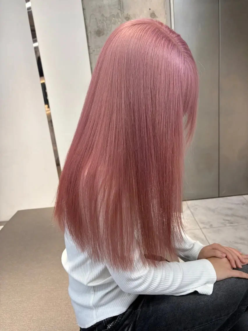 セミロング ヘアカラー トリートメント 🎀ハイトーン/ 透明感カラー/翼🎀のヘアスタイル