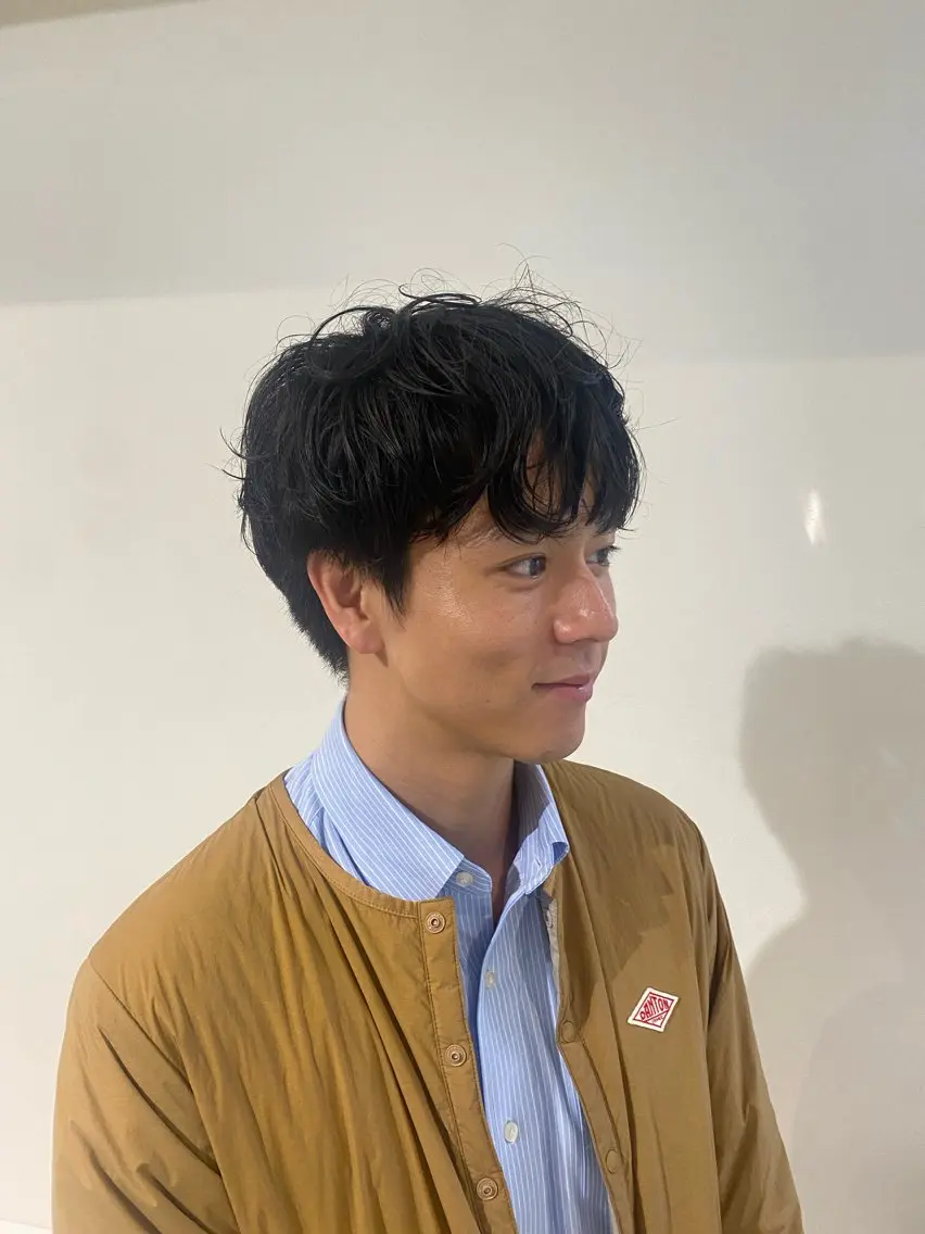 ショート パーマ メンズ メンズパーマ ANY Sakiのヘアスタイル