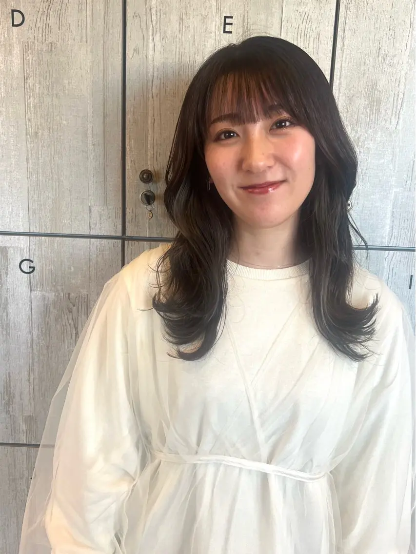 セミロング アッシュ 韓国風カラー ボブ 髪質改善 韓国風ヘア 🌿寄り添い型美容師 🌿yuiのヘアスタイル