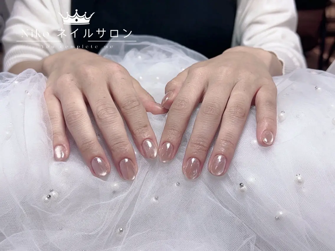 ネイル チークネイル 長さ出し フラッシュネイル フットネイル フレンチネイル ハンドネイル Nikoネイルサロン 上野店のネイルデザイン